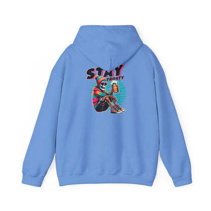 Stay Frosty Hooded Sweatshirt - Cozy Unisex Hoodie for Winter, Gift for Friends, Holiday Style, Casual Wear, Everyday Comfort