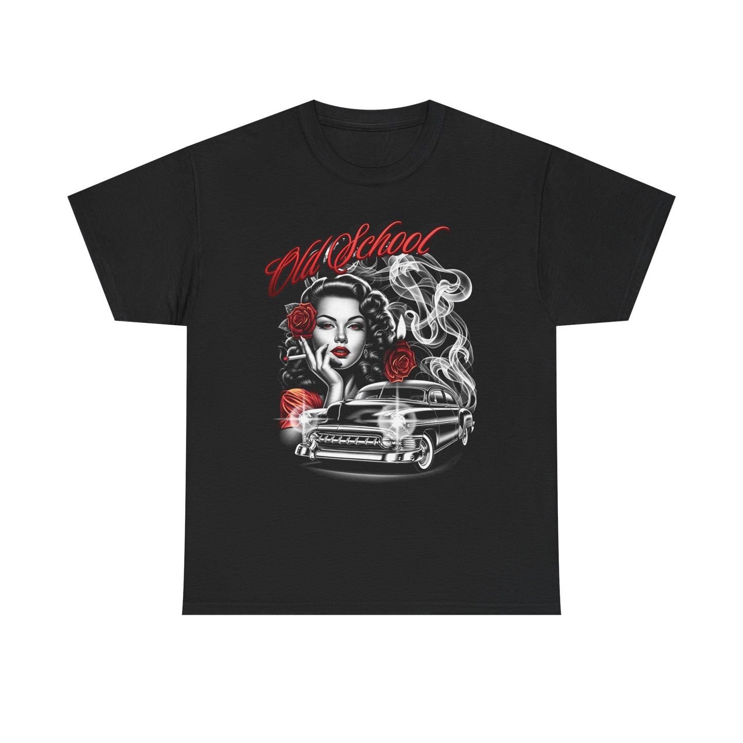 Artistic Unisex Heavy Cotton Tee - Vintage Vibes Graphic, Casual Wear, Music Lover Gift, Street Style Tee, Unisex Shirt
