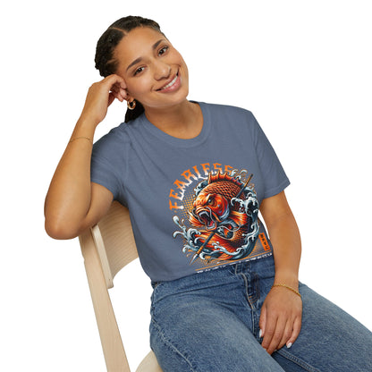 Fearless Koi Unisex Softstyle T-Shirt - Inspirational Gift, Casual Wear, Everyday Comfort, Success Apparel, Relaxed Fit