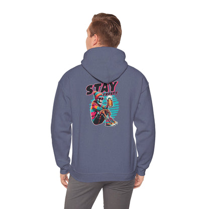 Stay Frosty Hooded Sweatshirt - Cozy Unisex Hoodie for Winter, Gift for Friends, Holiday Style, Casual Wear, Everyday Comfort