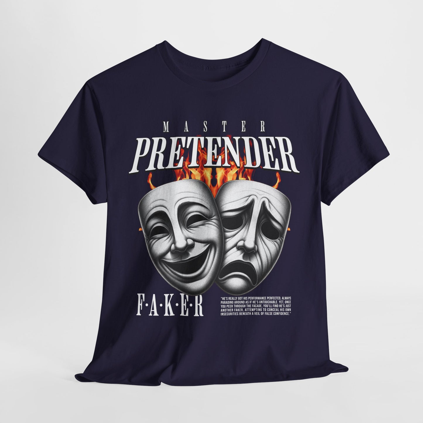 Theatrical Masks Unisex Heavy Cotton Tee, Perfect for Drama Lovers, Gift for Actors, Casual Wear, Theatre Fan Apparel