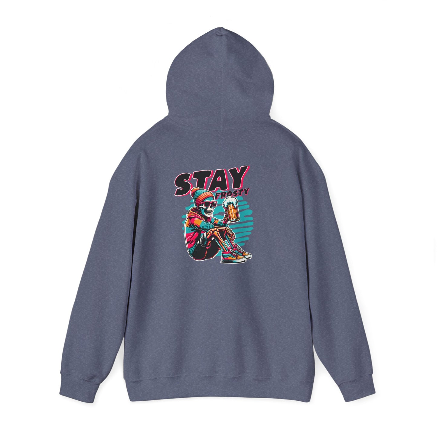 Stay Frosty Hooded Sweatshirt - Cozy Unisex Hoodie for Winter, Gift for Friends, Holiday Style, Casual Wear, Everyday Comfort
