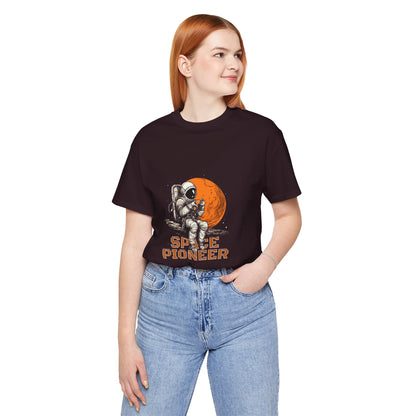 Space Pioneer Astronaut Tee, Cosmic Shirt, Gift for Astro Lovers, Unisex Graphic Tee, Sci-Fi T-Shirt, Casual Spacewear